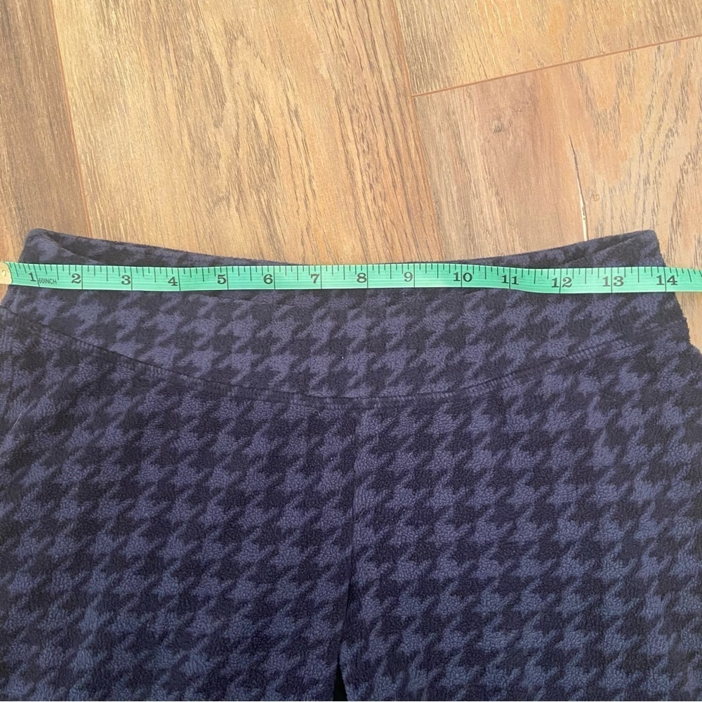 Columbia Base Layer Blue Houndstooth Fleece Leggings - Picture 9 of 16